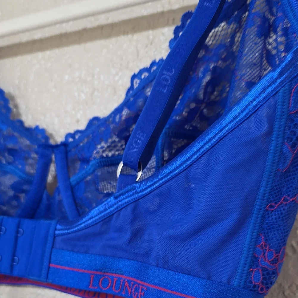 Lounge Intimates Royal Blue Lace Bra - Picture 6 of 6